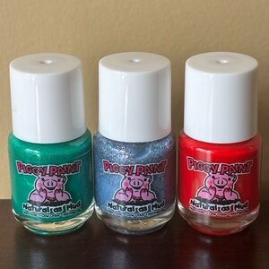 Piggy Paint Trio , Natural Nail Polish, brand new sealed